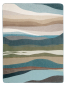 Preview: Biederlack Wohn- und Kuscheldecke 'Iceland Horizon' 150 x 200 cm Blau